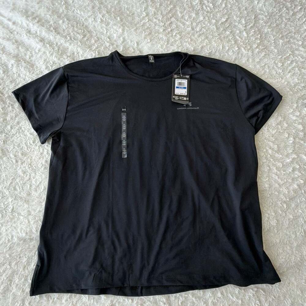 Under Armour Women's Medium Energy SS‎ 2.0 Black Training Shirt